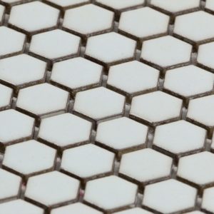 Simple Hexagon Solid Polished White