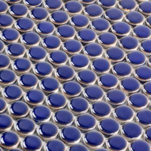 Simple Rimmed Penny Rounds Cobalt
