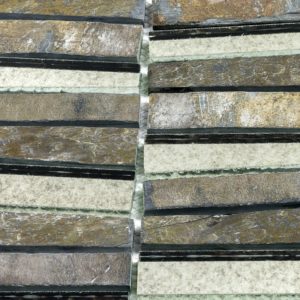 Vision Trapezoid Multicolored Quartz With Antique Mirror