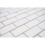White Thassos 1X2 Brick