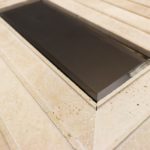Tonya Comer Boulevard Travertine 16 X 24 With Bronze Mirror Insert