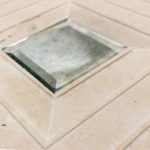 Tonya Comer Boulevard Travertine 16 X 16 Inch With Antique Mirror Insert