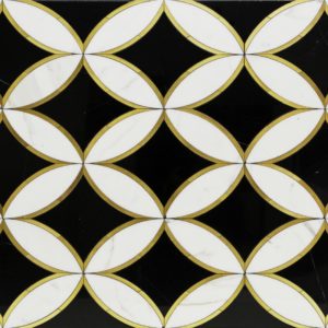 Kaleidoscope Oblique- Calacatta, Nero Marquina
