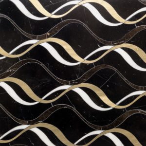 Mj Careen – Nero Marquina, Saint Laurent, Brass Asian Statuary