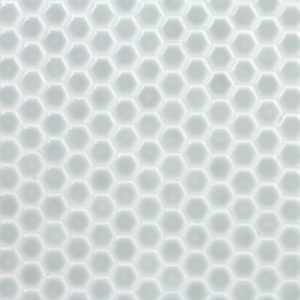 Simple Rimmed Hexagon Mist Gray