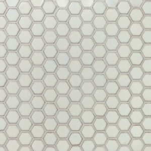 Simple Hexagon Solid Polished White
