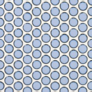 Simple Rimmed Penny Rounds Azure