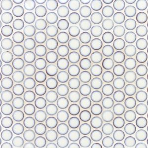 Simple Rimmed Penny Rounds Vintage White