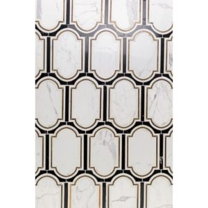 Ornato Pisa – Calacatta, Brass  Black Jade