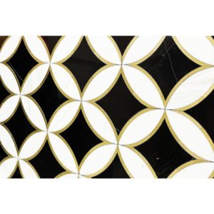 Kaleidoscope Oblique- Calacatta, Nero Marquina