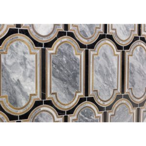 Ornato Messina – Bardiglio Imperial, Brass  Jade
