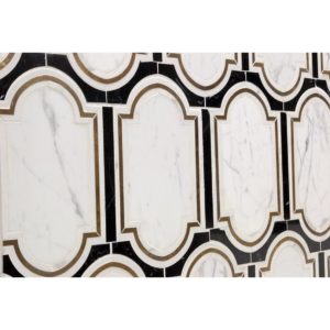 Ornato Pisa – Calacatta, Brass  Black Jade