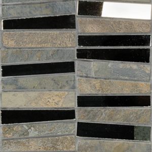 Vision Trapezoid Multicolored Quartz With Antique Mirror