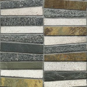 Vision Trapezoid Black, White & Multicolored Quartz