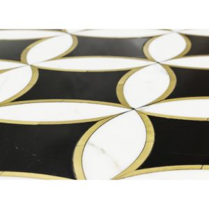 Kaleidoscope Oblique- Calacatta, Nero Marquina