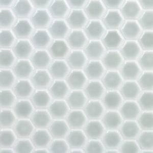 Simple Rimmed Hexagon Mist Gray
