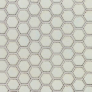 Simple Hexagon Solid Polished White