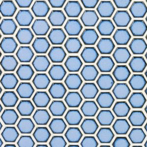 Simple Rimmed Hexagon Azure