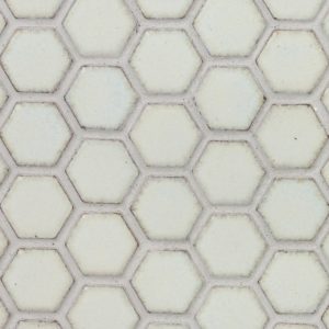 Simple Hexagon Solid Polished White