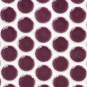Simple Rimmed Penny Rounds Plum