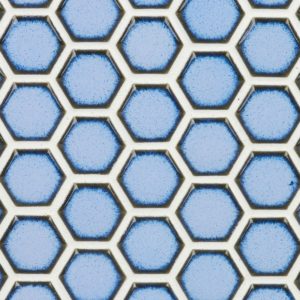 Simple Rimmed Hexagon Azure