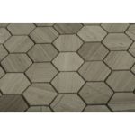 Wooden Beige 2″ Hexagon