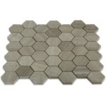 Wooden Beige 2″ Hexagon