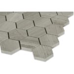 Wooden Beige 2″ Hexagon