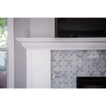 Wideweave White Carrara With Black Dot