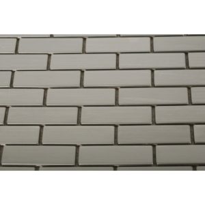 Metal Stainless 0.75X2.5 Classic Brick
