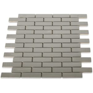Metal Stainless 0.75X2.5 Classic Brick