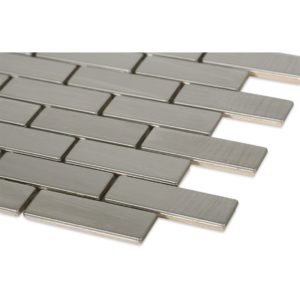 Metal Stainless 0.75X2.5 Classic Brick