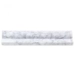 Stone Brushed Chair Rail 2X8 White Carrara
