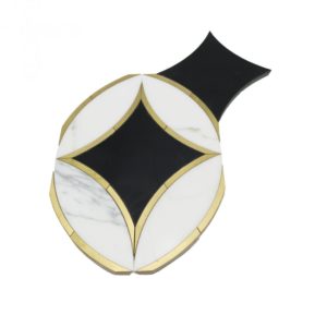 Kaleidoscope Oblique- Calacatta, Nero Marquina