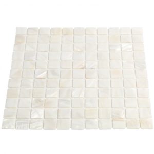 Pearl White Flat 1X1 Squares