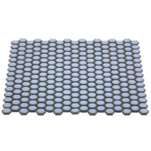 Simple Rimmed Hexagon Azure