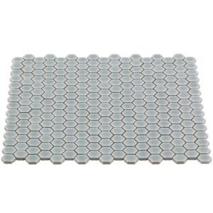 Simple Rimmed Hexagon Mist Gray