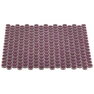 Simple Rimmed Penny Rounds Plum