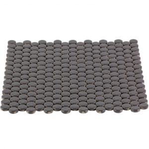 Simple Rimmed Penny Rounds Charcoal