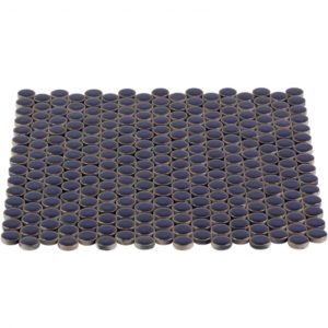 Simple Rimmed Penny Rounds Cobalt