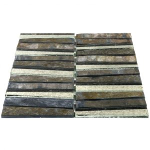 Vision Trapezoid Multicolored Quartz With Antique Mirror