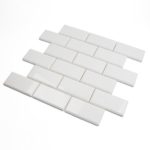 White Thassos 2X4 Beveled Brick