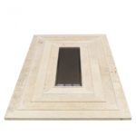 Tonya Comer Boulevard Travertine 16 X 24 With Bronze Mirror Insert