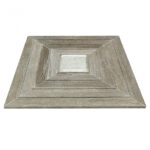 Tonya Comer Boulevard Tennessee Taupe 16″ X 16″ With Antique Mirror