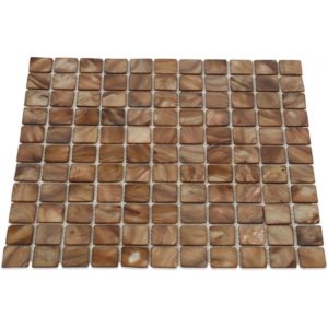 Pearl Brown Shell 1X1 Squares