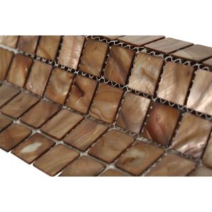 Pearl Brown Shell 1X1 Squares