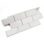 White Thassos 2X4 Beveled Brick