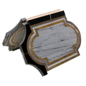 Ornato Messina – Bardiglio Imperial, Brass  Jade