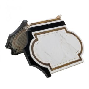 Ornato Pisa – Calacatta, Brass  Black Jade