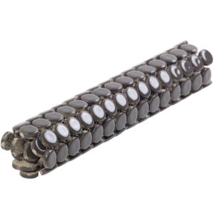 Simple Penny Rounds Solid Polished Black